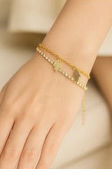 Zircon Bracelet-68 (Golden)
