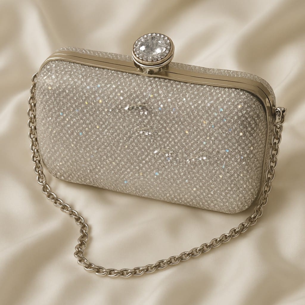 Fancy Clutch-10078 (Silver)