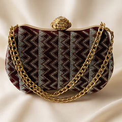 Fancy Clutch-10068 (Maroon)