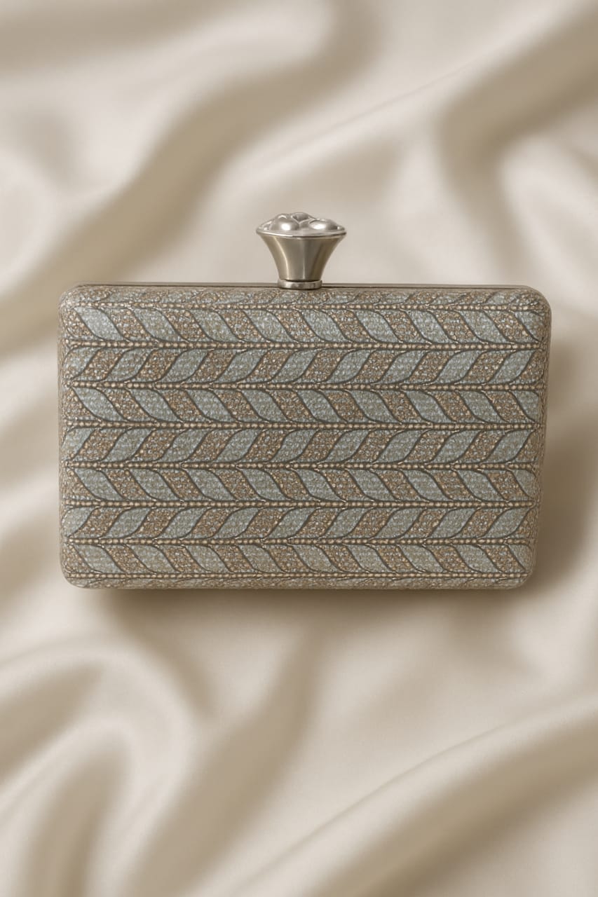Fancy Clutch-10066 (Silver)