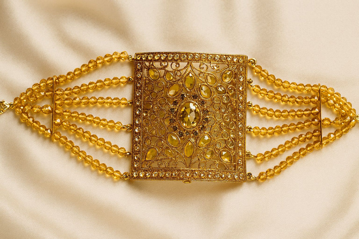 Gold Plated Angla Bracelet-06 (Golden)