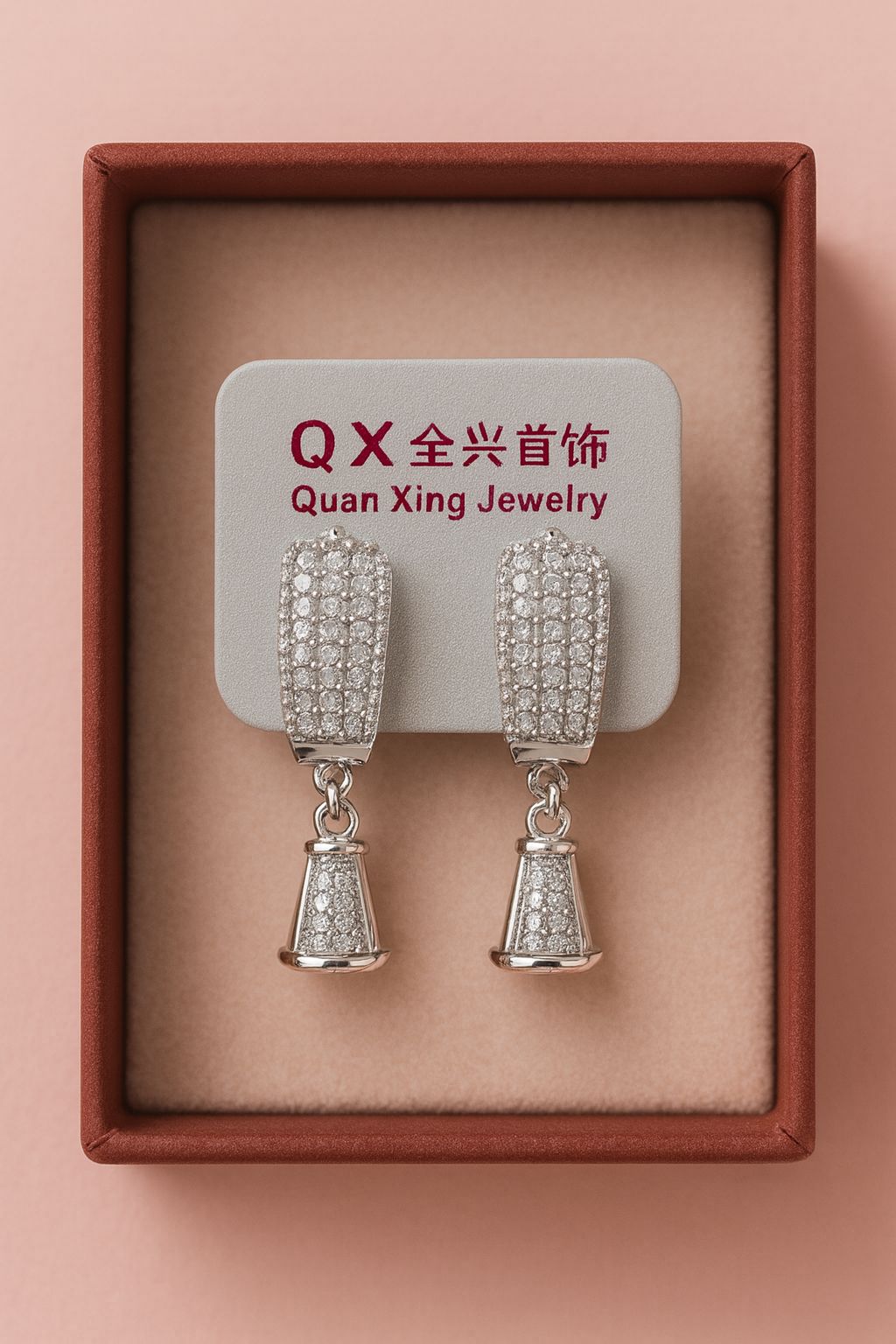 Zircon Earring-136 (Silver)