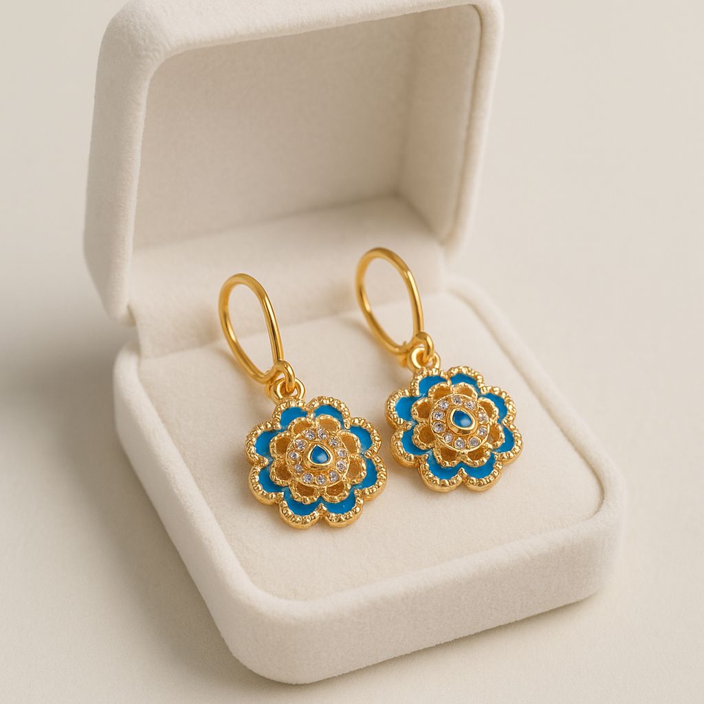 Fancy Hoop Bali-196 (Ferozi)