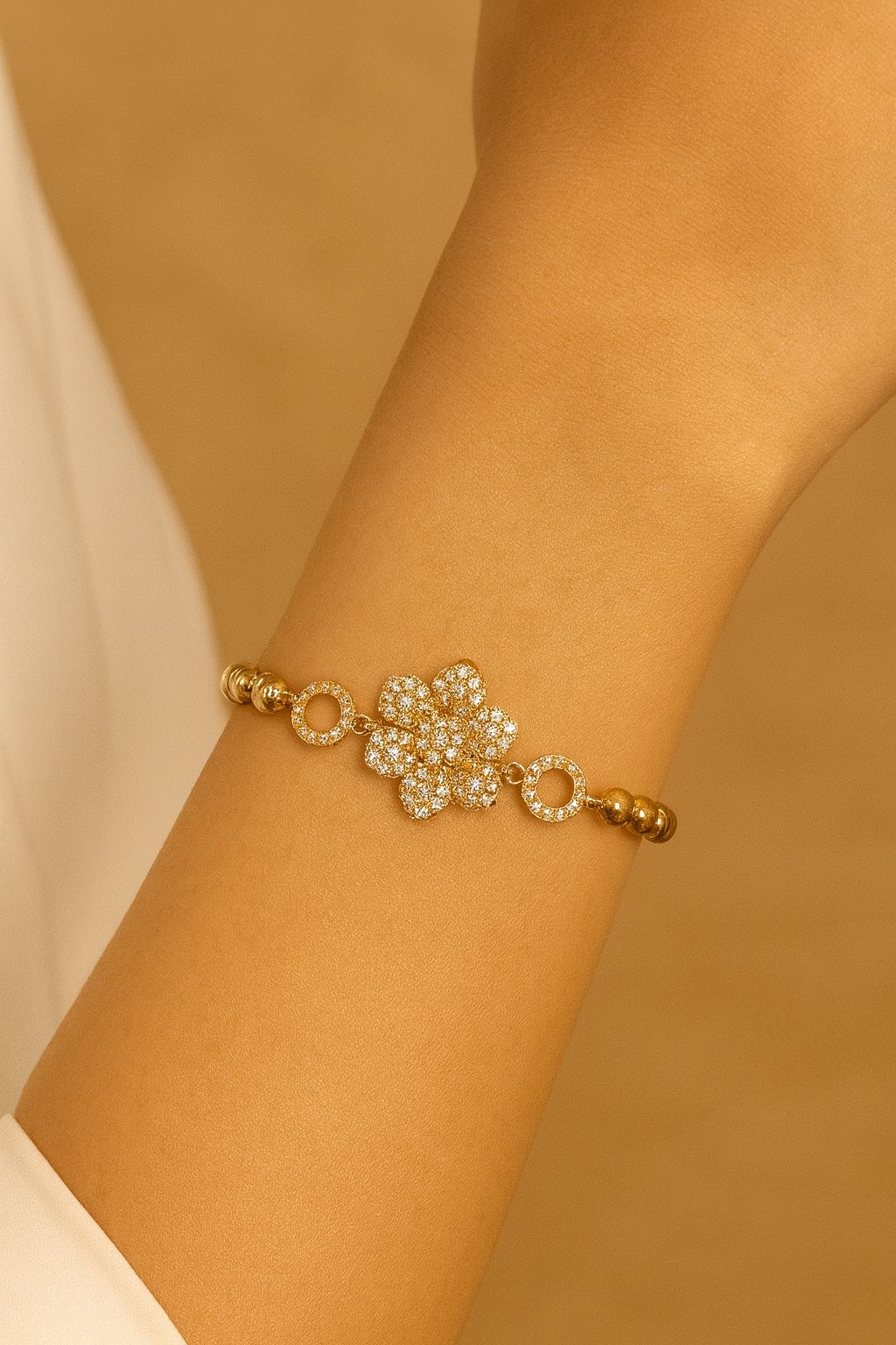 Zircon Bracelet-69 (Golden)