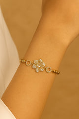 Zircon Bracelet-69 (Golden)