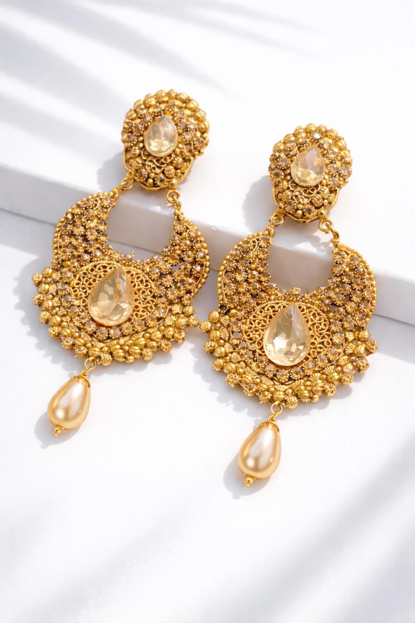 Gold Plated Earring-28 (Golden)