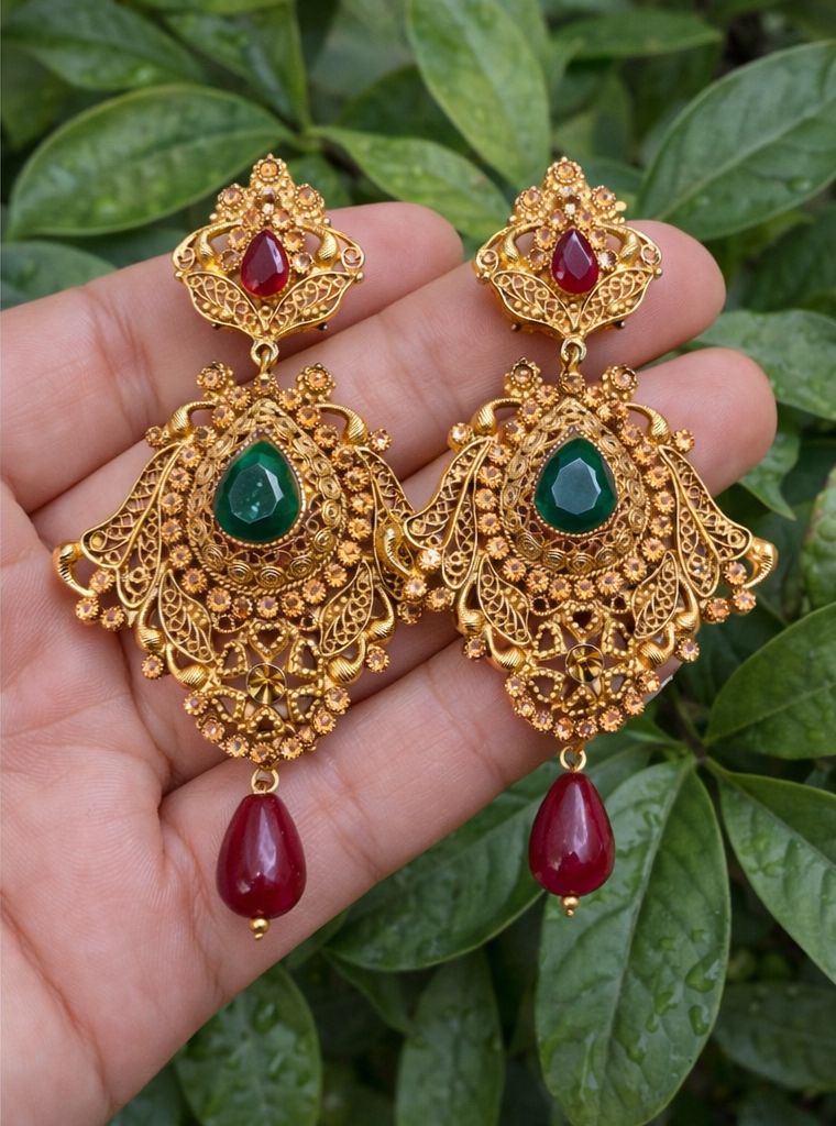 Gold Plated Earring-27 (Multi)