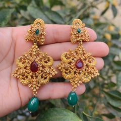 Gold Plated Earring-21 (Multi)