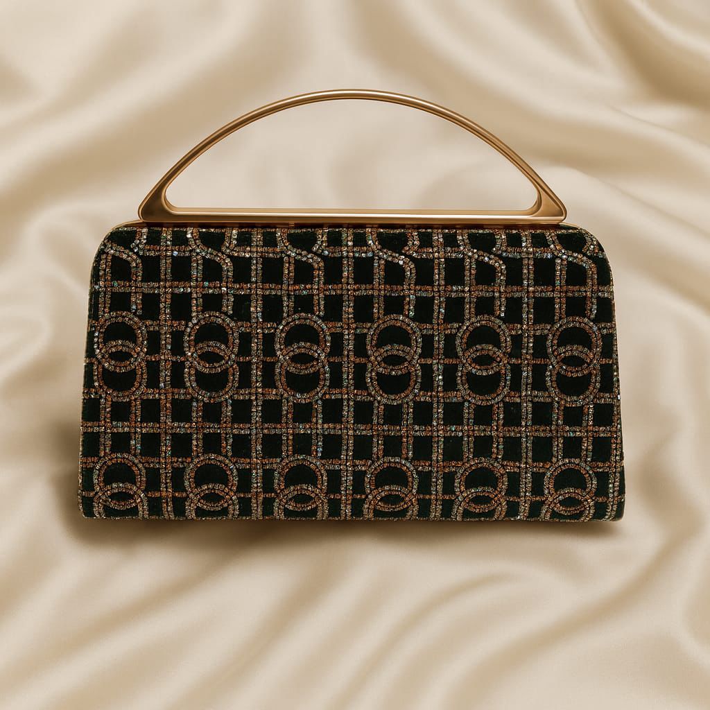 Fancy Clutch-10079 (Black)