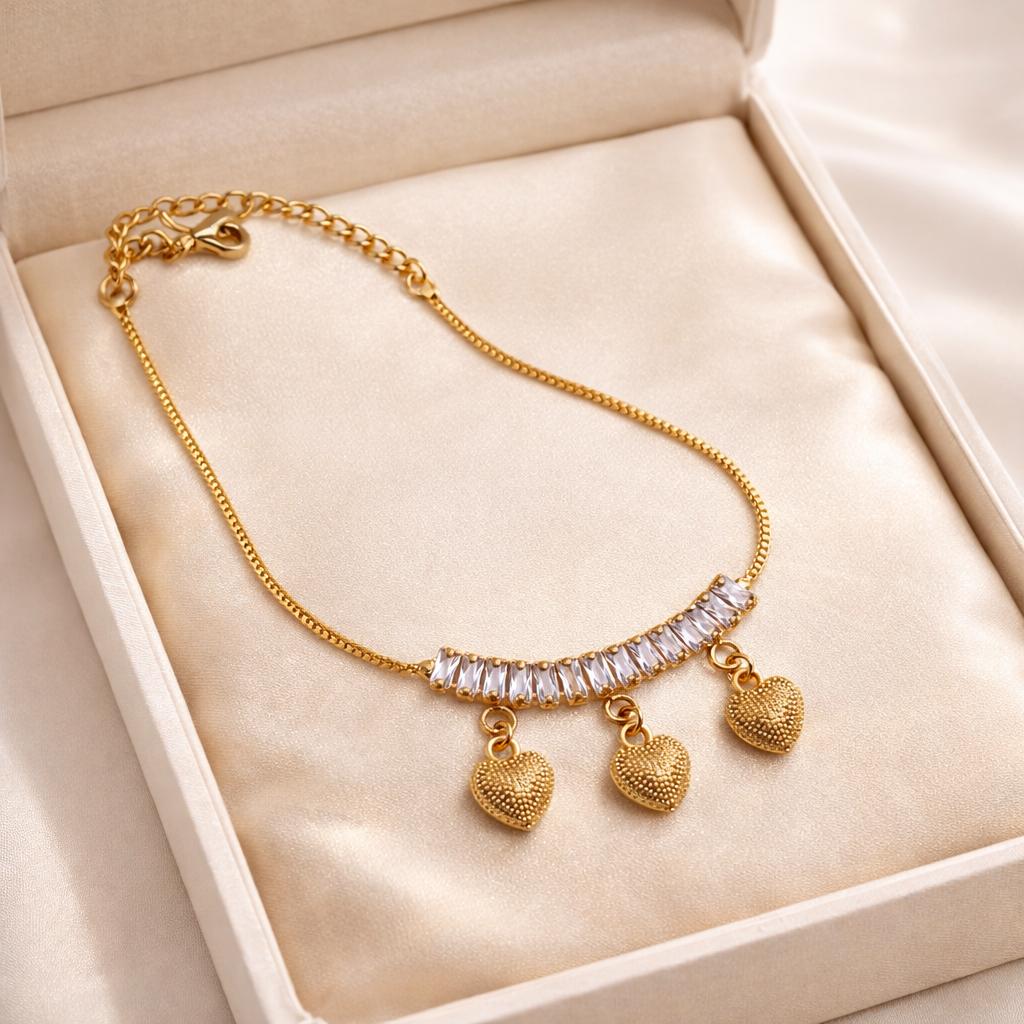 Zircon Bracelet -383 (Golden)