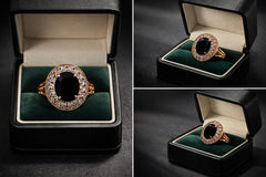 Zircon Ring-212 (Black)