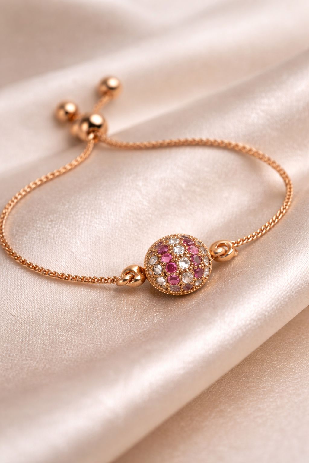 Adjustable Ball Bracelet-243 (Multi)