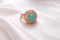 Zircon Ring-212 (Mint Green)