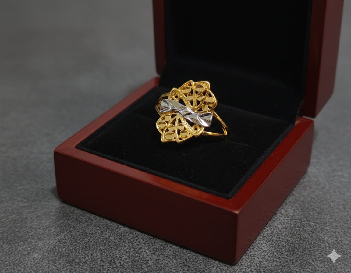Gold Plated Ring-228 (Rhodium)