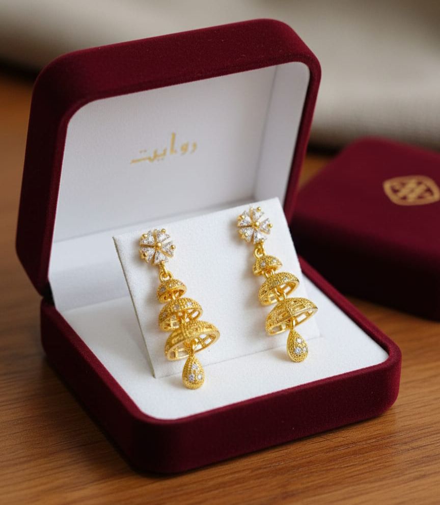Zircon Jhumka-20 (White)
