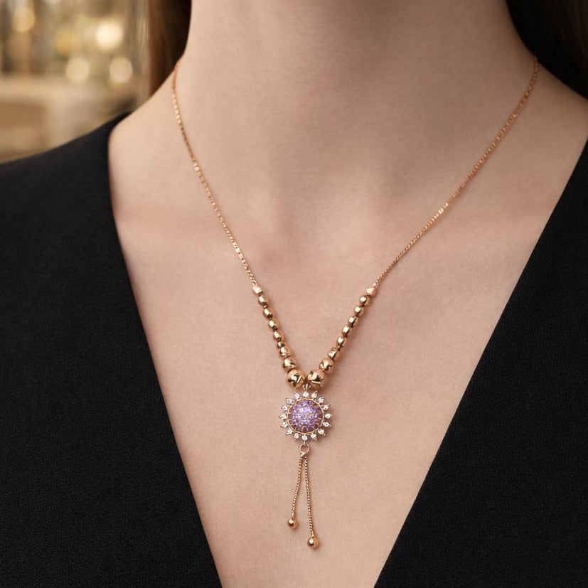 Zircon Pendant-394 (Purple)