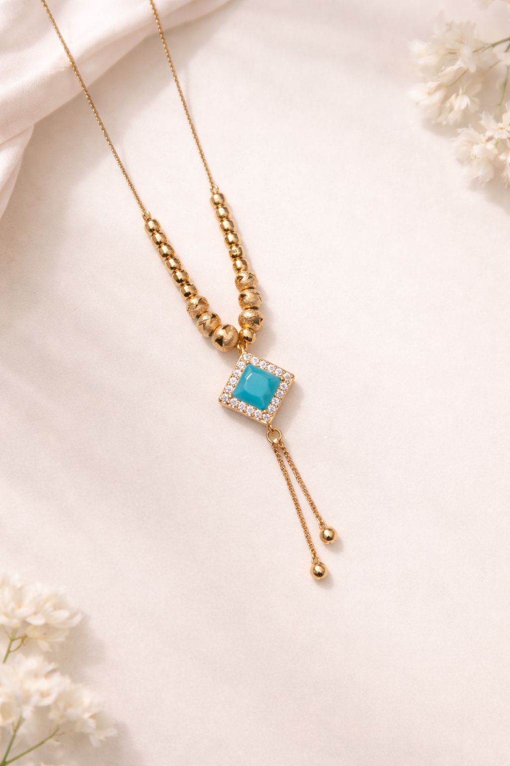 Zircon Pendant-392 (Ferozi)