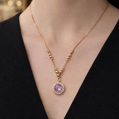 Zircon Pendant-405 (Pink)