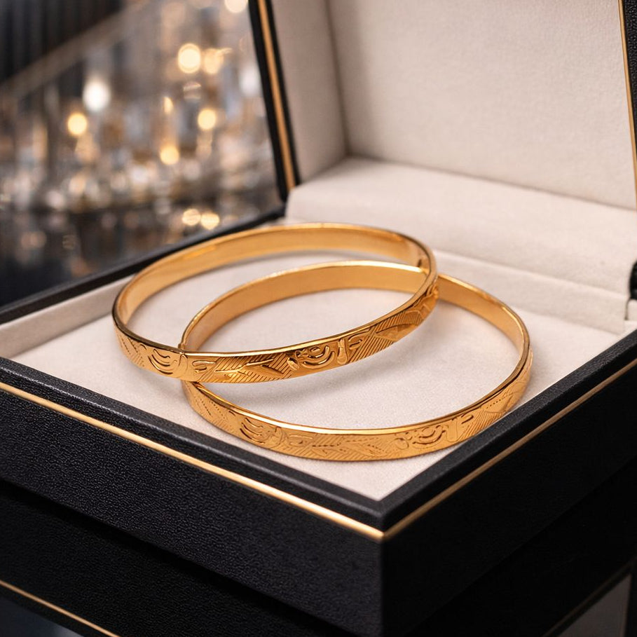 Gold Bangles-133 (Golden)