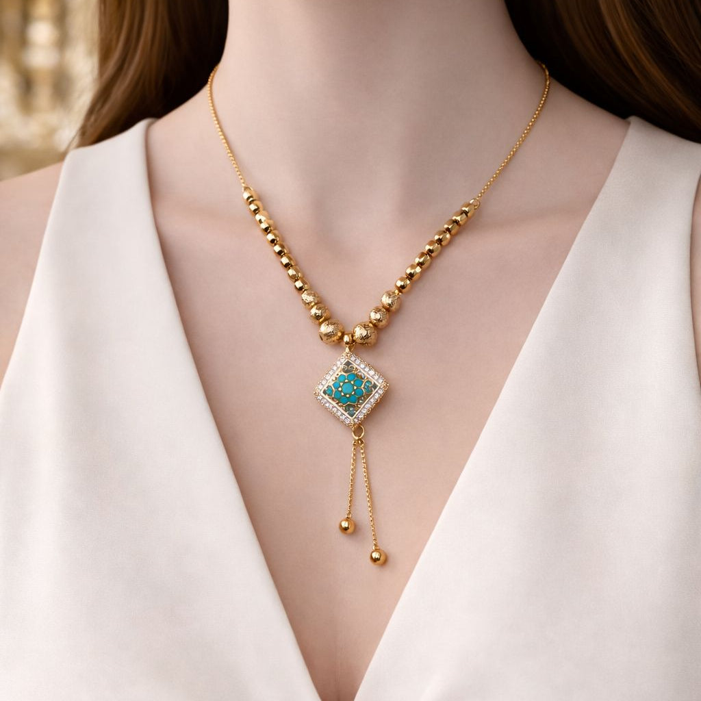 Zircon Pendant-396 (Ferozi)