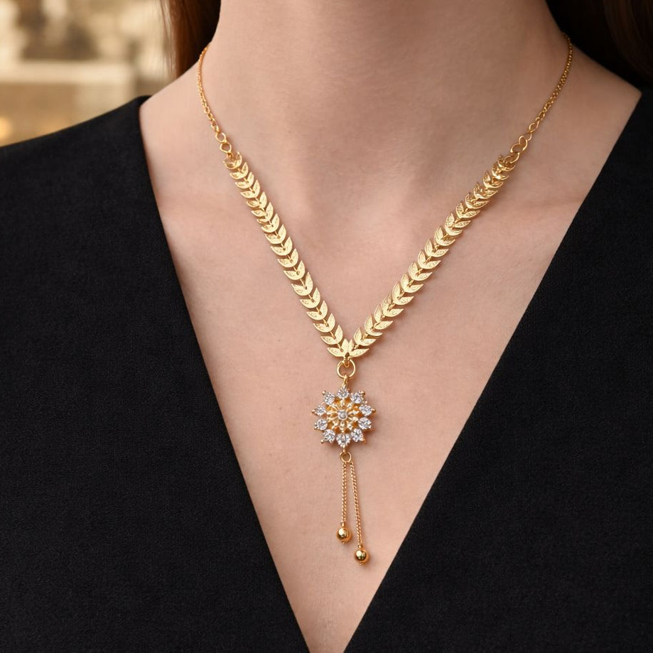 Zircon Pendant-404 (White)