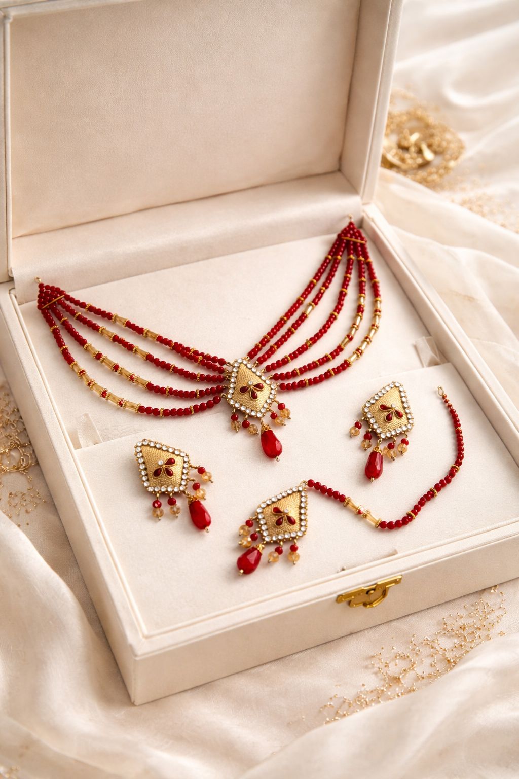 Paroi Choker Set-01 (Maroon)