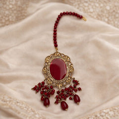 Hand Made Rajwadi Bridal Set-01 (Maroon)