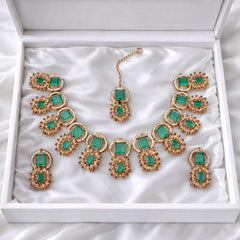AIZA Set (Golden) (Mint Green)