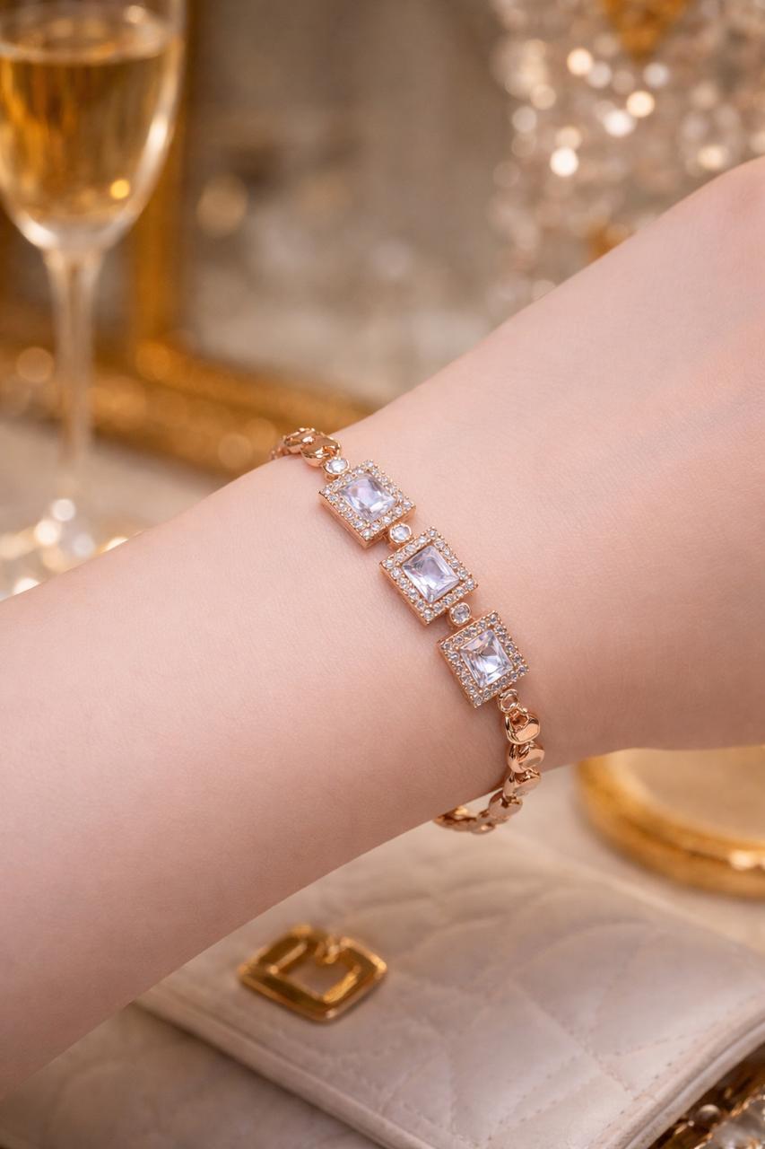 Zircon Bracelet-72 (White)