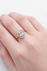 Zircon Ring-230 (Golden) (White)