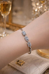 Zircon Bracelet-72 (Silver)