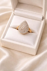 Zircon Ring-224 (Golden)
