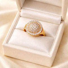 Zircon Ring-227 (Golden)