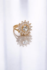 Zircon Ring-229 (Golden)