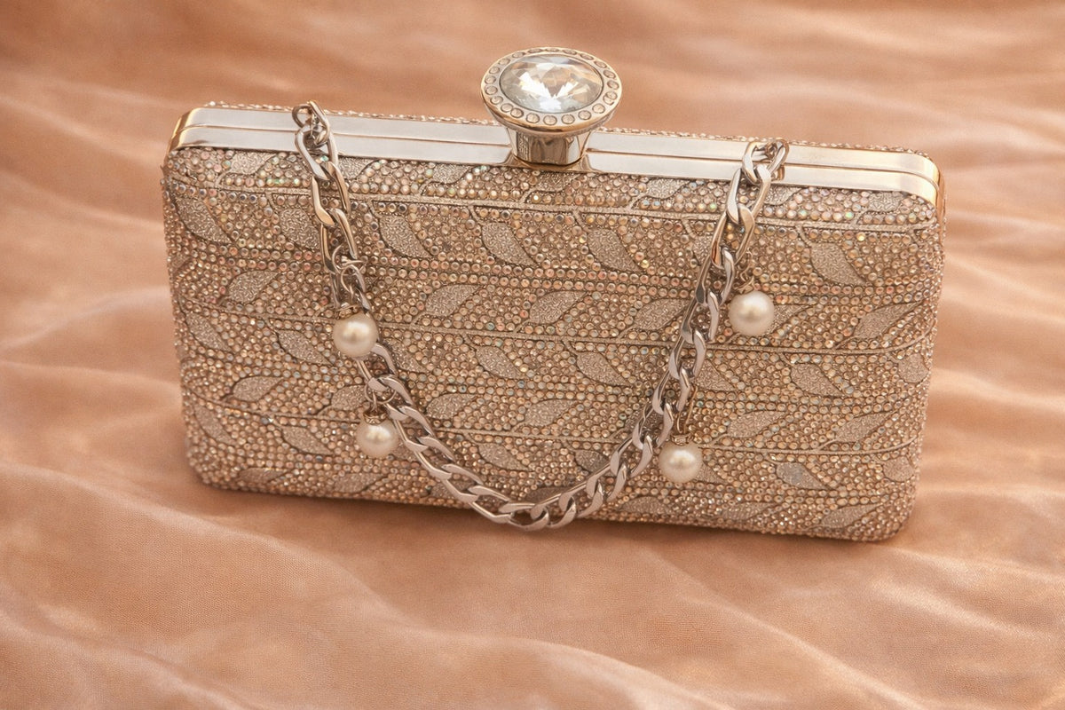 Fancy Clutch-10096 (Rose Gold tone)