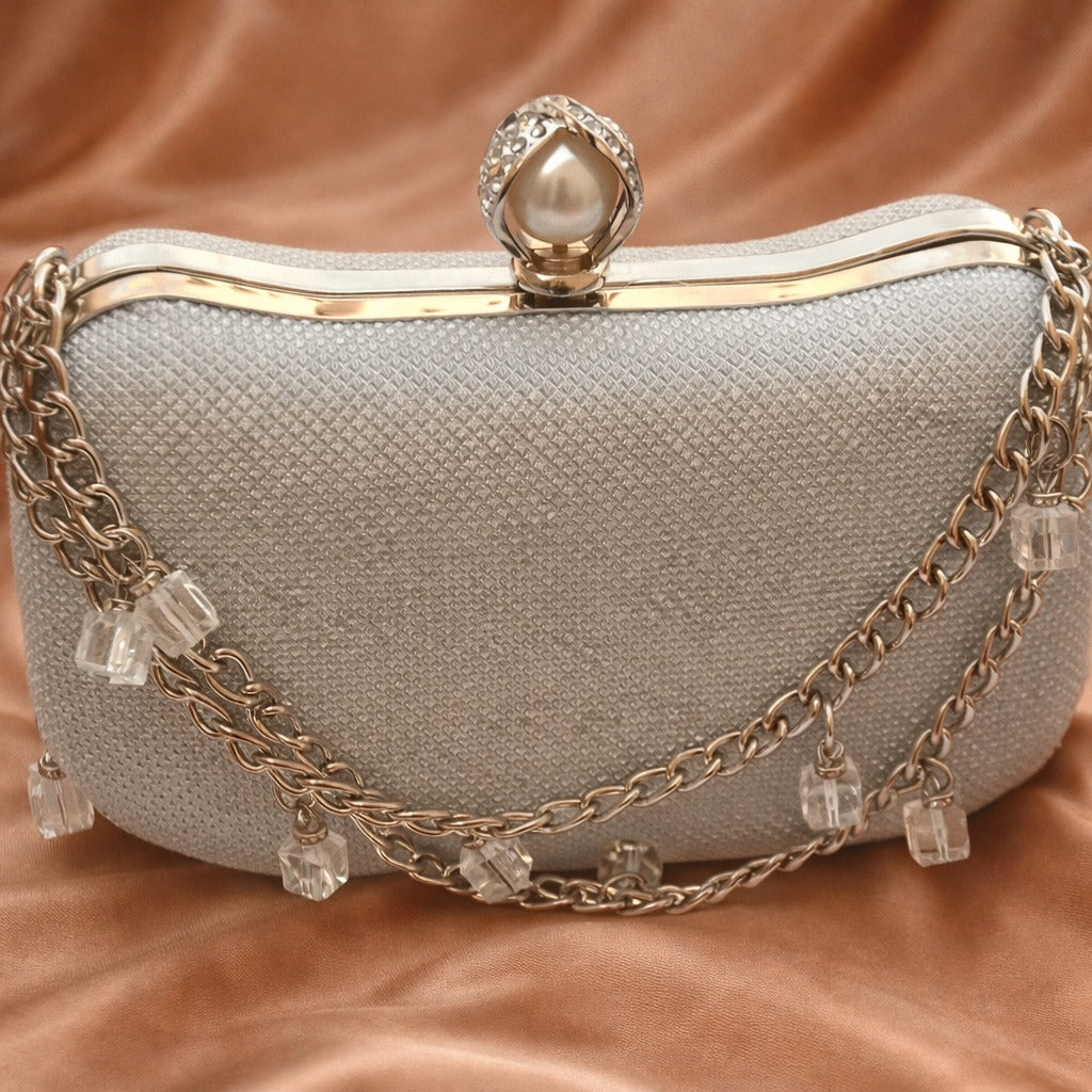 Fancy Clutch-10094 (Silver)