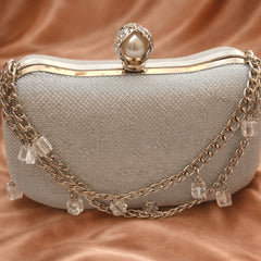 Fancy Clutch-10094 (Silver)