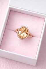 Zircon Ring-225 (Golden)