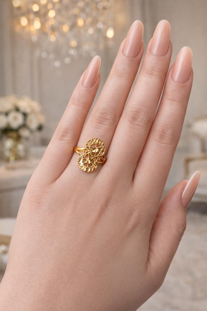 Gold Plated Ring-250 (Golden)