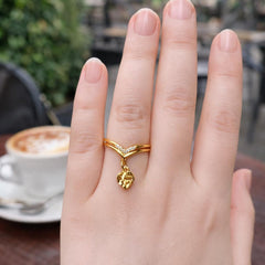 Gold Plated Ring-247 (Golden)