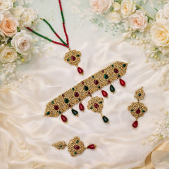 Rajwadi Choker Set (Multi)