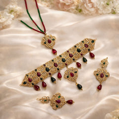 Rajwadi Choker Set (Multi)