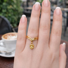 Gold Plated Ring-247 (Golden)