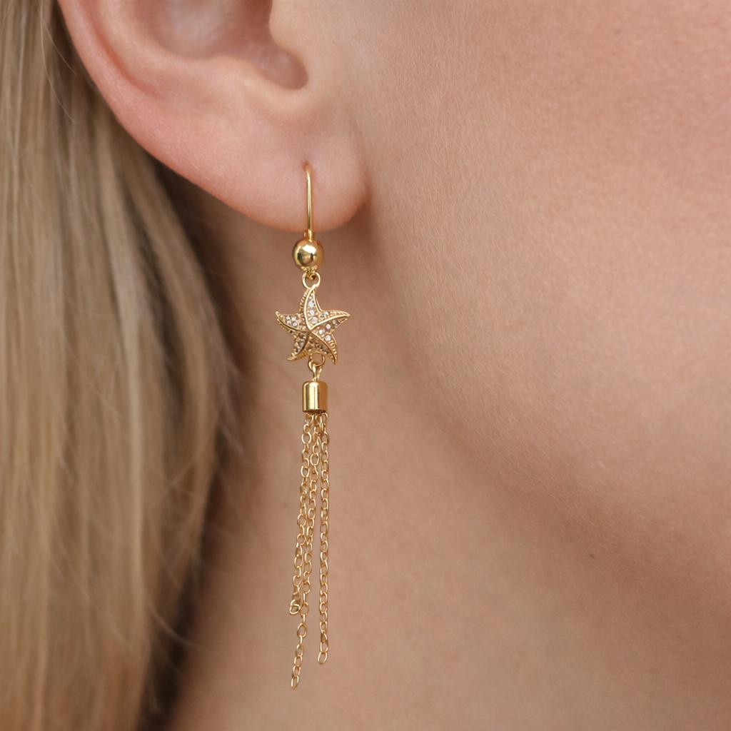 Dangling Earring-06 (Golden)