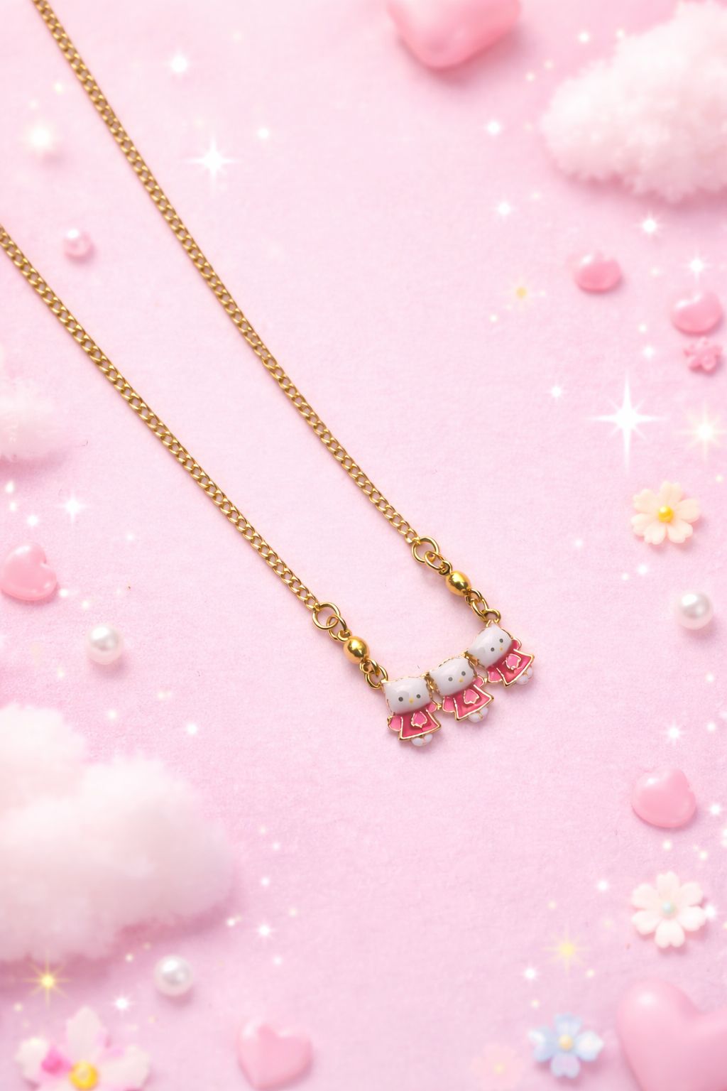 Pink Kitty Kat Pendant