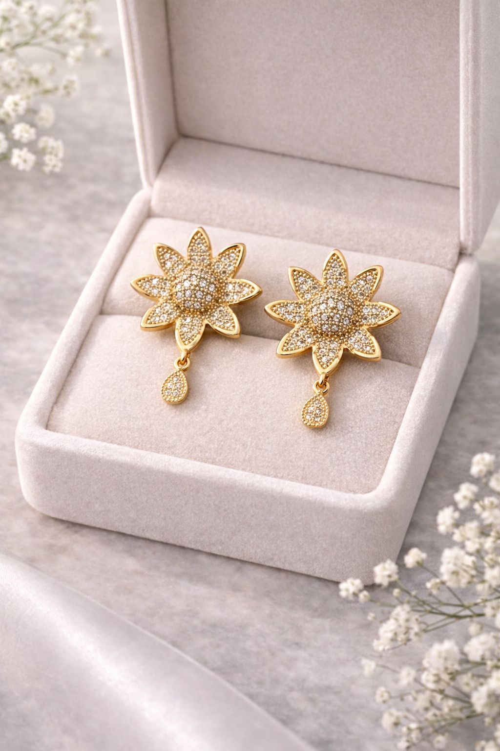 Zircon Earring-144 (Golden)