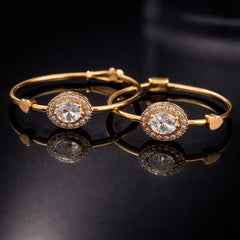 Adjustable Adult Bangle-109 (White)