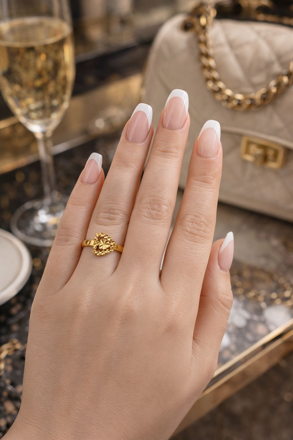 Gold Plated Ring-252 (Golden)