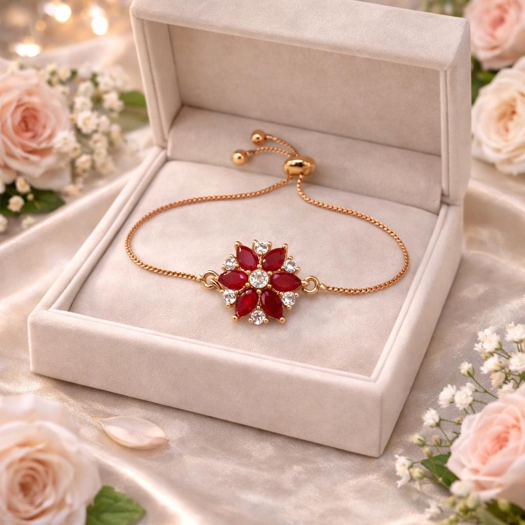 Adjustable Bracelet-247 (Maroon)