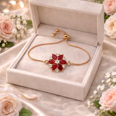 Adjustable Bracelet-247 (Maroon)